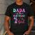 Dada Of The Birthday For Girl Dinosaur T-Rex Party Family Men's Casual T-Shirt Dark Grey
