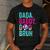 Dada Daddy Dad Bruh Baseball Drip Ice Cream Dad Bruh Men's Casual T-Shirt Dark Grey