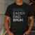 Dada Daddy Dad Bruh Husband Dad Father's Day Men's Casual T-Shirt Dark Grey