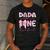 Dada Of Little Miss Onederful First Birthday Girl Bow Men's Casual T-Shirt Dark Grey