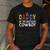Daddy 1st Birthday Cowboy Western Daddy Birthday Boy Men's Casual T-Shirt Dark Grey
