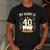 My Daddy Is 40 Years Old Father 40th Birthday Dad Men's Casual T-Shirt Dark Grey