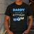 Daddy Of The Bday Boy Blue Dog Theme Party Family Matching Men's Casual T-Shirt Dark Grey
