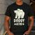 Daddy Bear And Cub Polar Bear Men's Casual T-Shirt Dark Grey