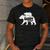 Daddy Bear Fathers Day Cute Baby Cub Papa Dad-a Pops Small Men's Casual T-Shirt Dark Grey