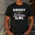 Daddy Of The Birthday Daughter Girl Matching Family For Dad Men's Casual T-Shirt Dark Grey