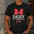 Daddy Of The Birthday Girl Cute Pink Bow Family Matching Men's Casual T-Shirt Dark Grey