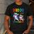 Daddy Of The Birthday Girl Dabbing Princess Unicorn Dad Men's Casual T-Shirt Dark Grey
