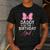 Daddy Of The Birthday Girl Pink Bow Birthday Family Matching Men's Casual T-Shirt Dark Grey