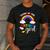 Daddy Of The Birthday Girl Rainbow B-Day Matching Family Men's Casual T-Shirt Dark Grey