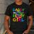 Daddy Of The Birthday Girl Retro 80's Party Men's Casual T-Shirt Dark Grey