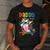 Daddy Of The Birthday Princess Girl Dabbing Unicorn Dad Men's Casual T-Shirt Dark Grey