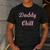 Daddy Chill Pink Distressed Men's Casual T-Shirt Dark Grey