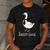 Daddy Goose Fun Father's Day Tee For Dad Men's Casual T-Shirt Dark Grey Daddy Goose Fun Father's Day Tee For Dad Men's Casual T-Shirt Dark Grey