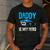 Daddy Is My Hero Police Toddler Police Officer Cop Boys Kids Men's Casual T-Shirt Dark Grey