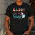 Daddy Of The Scoop Ice Cream Gender Reveal Baby Shower Men's Casual T-Shirt Dark Grey
