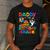Daddy Of The Shark Birthday Dad Matching Family Men's Casual T-Shirt Dark Grey