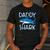 Daddy Shark T Shirt Fathers Day Family Matching Dad Men's Casual T-Shirt Dark Grey