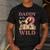 Daddy Of The Two Wild Zoo 2nd Birthday Safari Jungle Animal Men's Casual T-Shirt Dark Grey