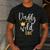 Daddy Of The Wild One Shirt 1st Birthday First Thing Dad Tee Men's Casual T-Shirt Dark Grey