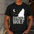 Daddy Wolf Matching Family Tribe Wolves Moon Men's Casual T-Shirt Dark Grey Daddy Wolf Matching Family Tribe Wolves Moon Men's Casual T-Shirt Dark Grey