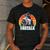 Dadzilla The Rad Dad Kaiju Vibes Men's Casual T-Shirt Dark Grey