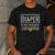 Diaper Changer Duty Expecting Baby New Dad Mom Men's Casual T-Shirt Dark Grey