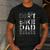 Dirt Bike DAD Bike Motocross Enduro US Flag Shirt T-Shirt Men's Casual T-Shirt Dark Grey