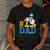 Disney Donald Duck Number One Dad Sunglasses Father's Day Men's Casual T-Shirt Dark Grey Disney Donald Duck Number One Dad Sunglasses Father's Day Men's Casual T-Shirt Dark Grey
