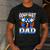 Disney Mickey And Friends Father's Day Goofiest Dad Vintage Men's Casual T-Shirt Dark Grey