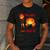 Disney And Pixar’s Elemental Proud Dad Of a Fiery Daughter Men's Casual T-Shirt Dark Grey