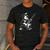 Dog Guitarist Guitar Australian Shepherd Dad Mom Men's Casual T-Shirt Dark Grey