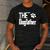 The Dogfather Dog Father Dad Men's Casual T-Shirt Dark Grey