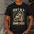 Don't Be A Dumb Bass Fish Camo American Flag Dad Jokes Men's Casual T-Shirt Dark Grey