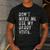 Don't Make Me Use My Daddy Voice Dad Vintage Retro Men's Casual T-Shirt Dark Grey