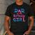 Family Party Decorations Dad Of The Birthday Girl T-Shirt Men's Casual T-Shirt Dark Grey