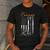 Farmer Dad Like A Normal Dad Only Cooler USA Flag Farming Men's Casual T-Shirt Dark Grey
