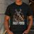 Fast Food Deer Hunting Hunter Dad Tail Buck Men's Casual T-Shirt Dark Grey