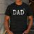 Father Of 3 From Kids Dad Cubed Dad To The Third Power Men's Casual T-Shirt Dark Grey