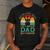 Fathers Day Bowling Dad For Bowling Player Dad Men's Casual T-Shirt Dark Grey