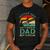 Fathers Day Guitar Dad For Guitarist Music Lover Dad Men's Casual T-Shirt Dark Grey