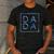 Father's Day For New Dad Dada Him Papa Tie Dye Dada Small Men's Casual T-Shirt Dark Grey