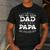 Fathers Day I Have Two Titles Dad And Papa Men's Casual T-Shirt Dark Grey