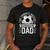 My Favorite Soccer Player Calls Me Dad Father's Day Daddy Men's Casual T-Shirt Dark Grey