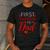 My First Valentine As Dad 2025 For a Proud New Father Men's Casual T-Shirt Dark Grey My First Valentine As Dad 2025 For a Proud New Father Men's Casual T-Shirt Dark Grey
