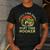Fishing Dad Part Time Hooker Bass Fish Father Day Men's Casual T-Shirt Dark Grey