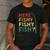 Fishing Here-Fishy Bass Fish Dad Men's Casual T-Shirt Dark Grey