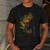 Fishing Shirts PEACOCK BASS Fishing Art Shirt For Dad Men's Casual T-Shirt Dark Grey