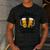Garage Drinker Team Member Day Drinking Dad Beer Garage Men's Casual T-Shirt Dark Grey