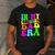 In My Glowing Dad Era Groovy Colorful Bright Men's Casual T-Shirt Dark Grey